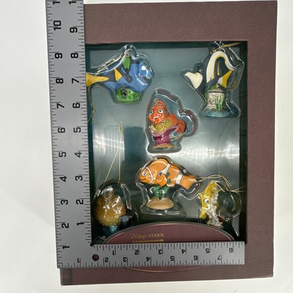 Disney Pixar Finding Nemo Storybook Ornament Set Complete 6pc set RARE RETIRED - Picture 12 of 12